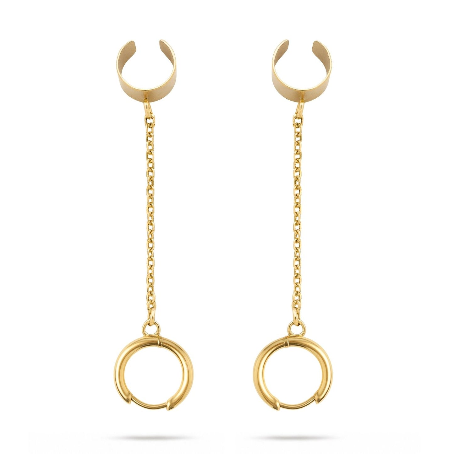 Earcuffs Voor Loop Oordopjes Goud RVS