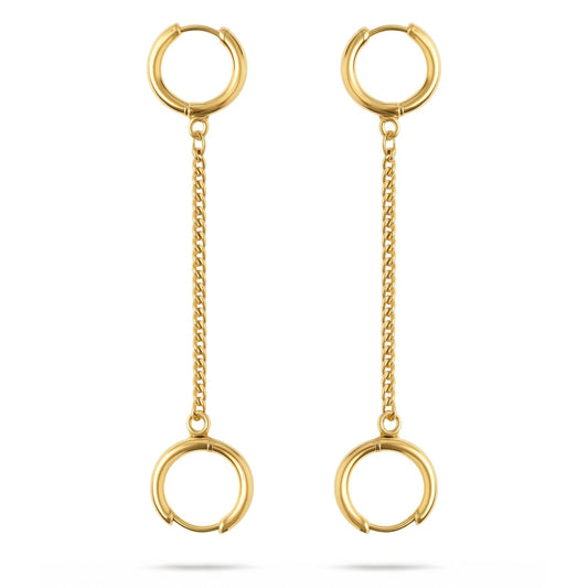 Oorbellen Voor Loop Oordopjes Goud RVS