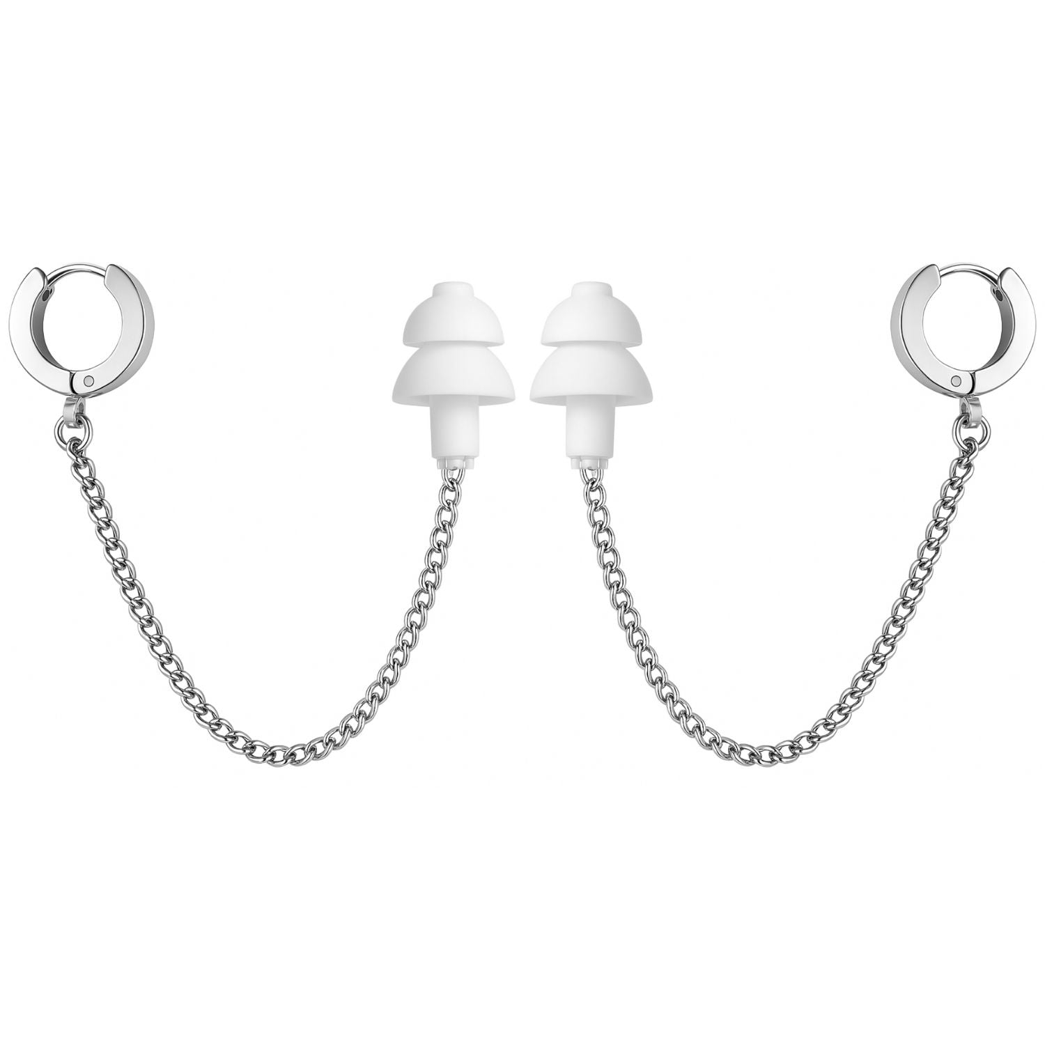 Oorbellen Voor Oordopjes Zilver RVS