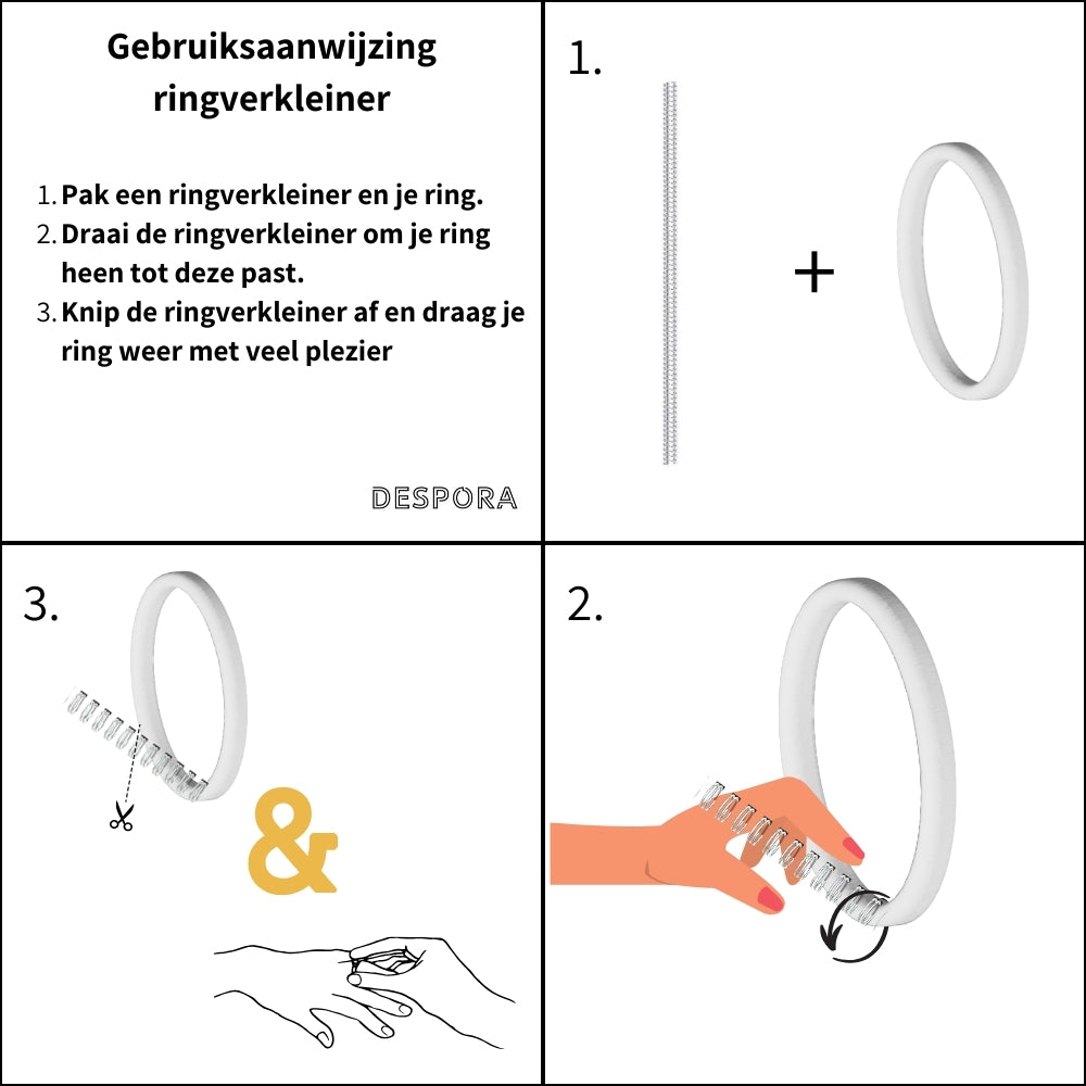 Ringverkleiner set gebruiksaanwijzing