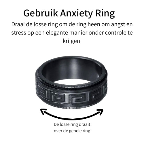 Anxiety ring (Grieks) Zwart Gebruik