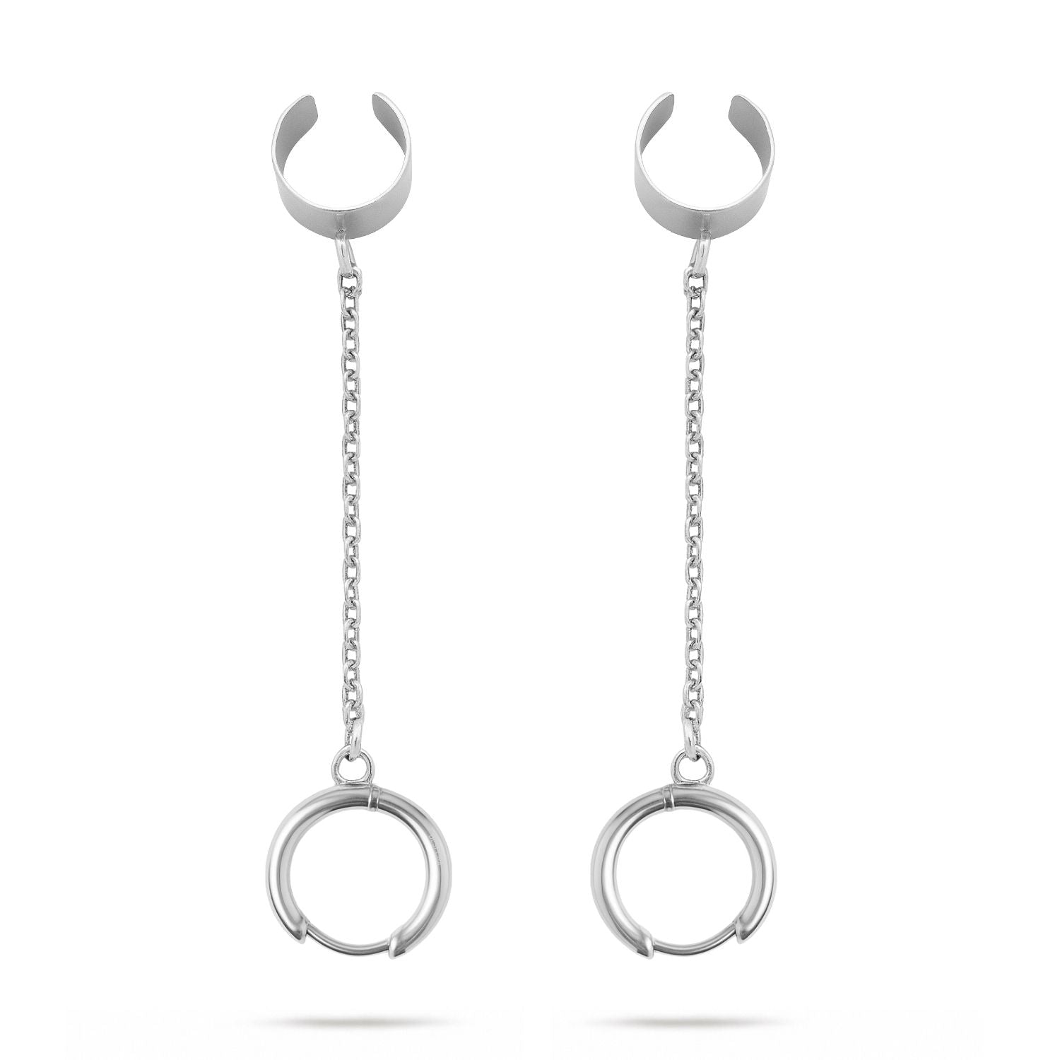 Earcuffs Voor Loop Oordopjes Zilver RVS