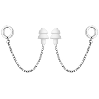 Earcuffs Voor Oordopjes Zilver RVS