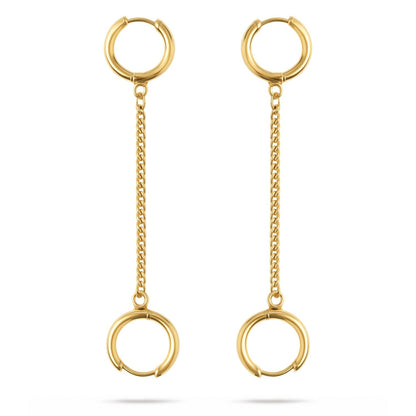 Oorbellen Voor Loop Oordopjes Goud RVS