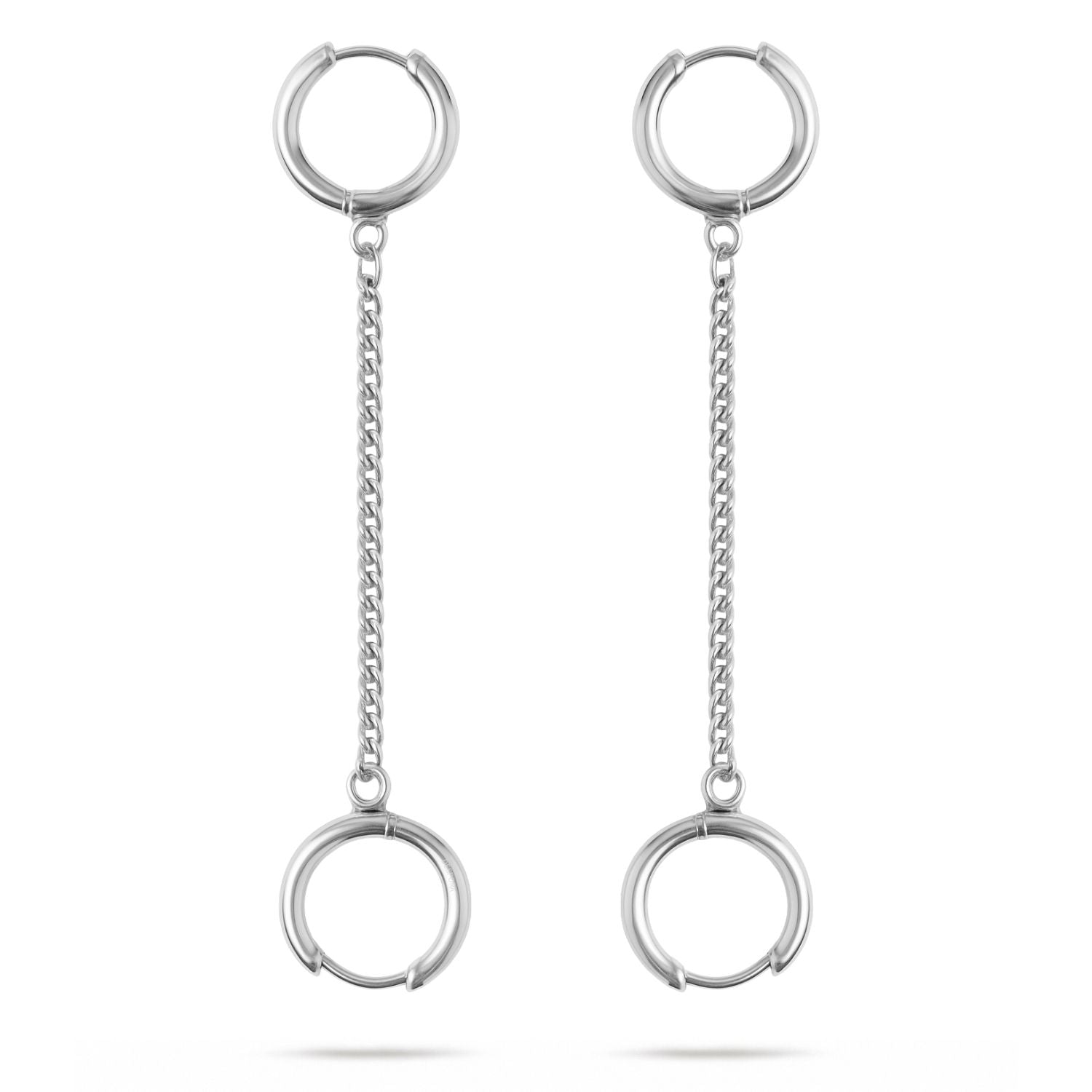 Oorbellen Voor Loop Oordopjes Zilver RVS