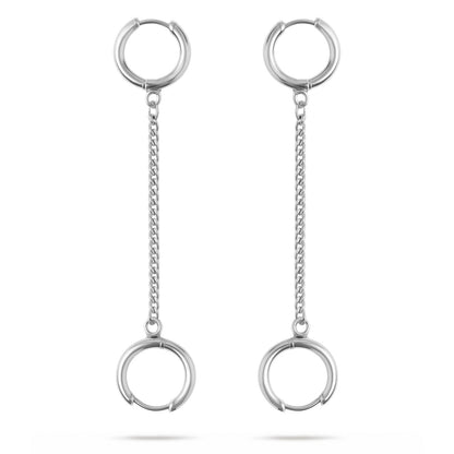 Oorbellen Voor Loop Oordopjes Zilver RVS