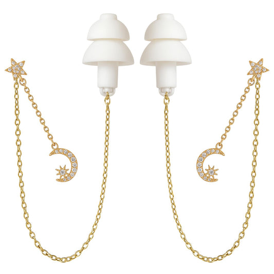 Oorbellen Voor Oordopjes (Maan) Goudkleurig