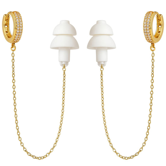 Oorbellen Voor Oordopjes (Steentjes) Goudkleurig