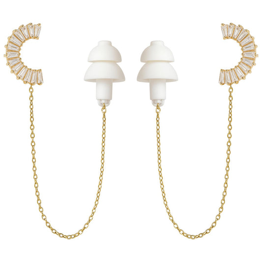 Oorbellen Voor Oordopjes (Zirkonia) Goudkleurig