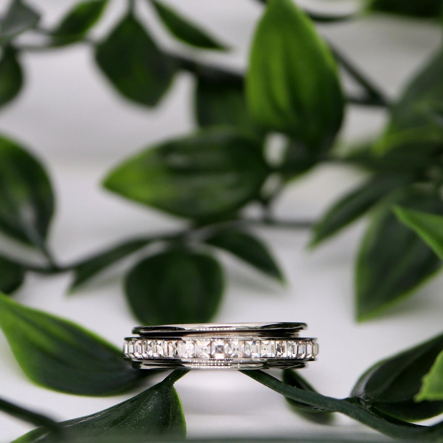 Anxiety Ring (Steentjes) Zilver Sfeerbeeld