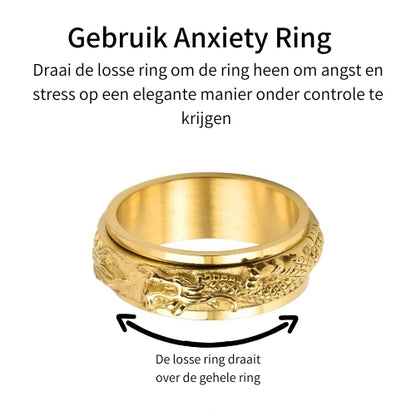 Anxiety ring (Draak) Goud Gebruik