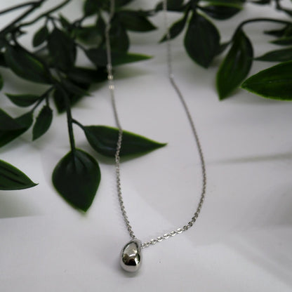 Druppel ketting zilver 925 Sfeerbeeld