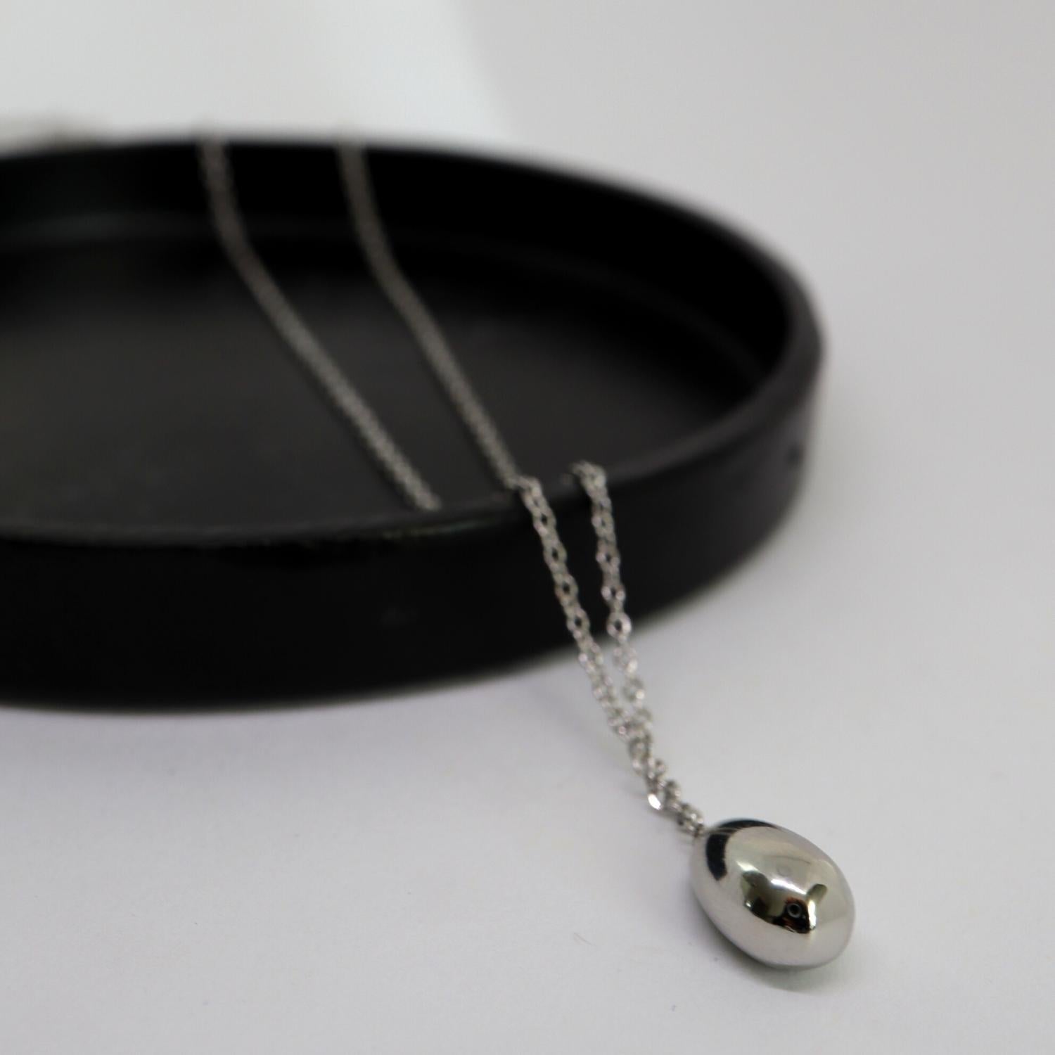 Druppel ketting zilver 925 Sfeerbeeld