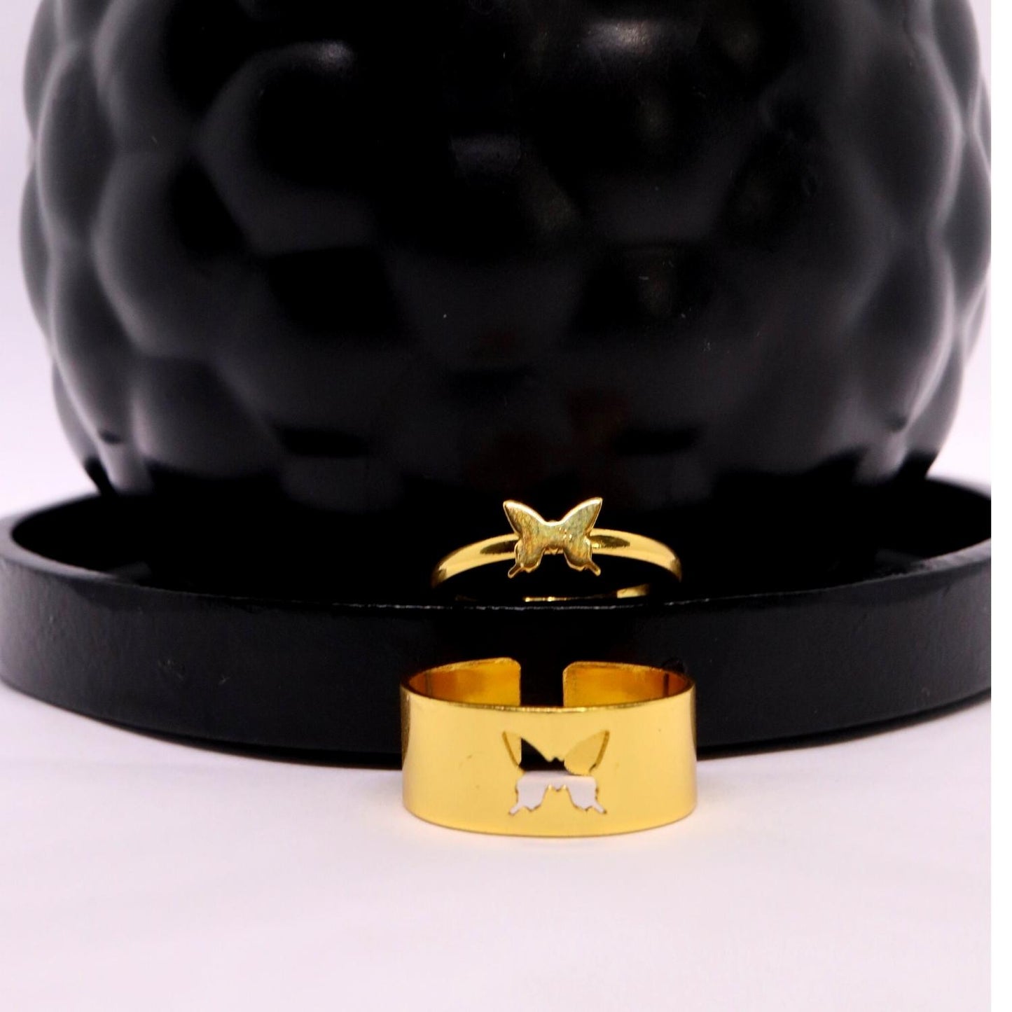 Bague d'amitié papillon couleur or