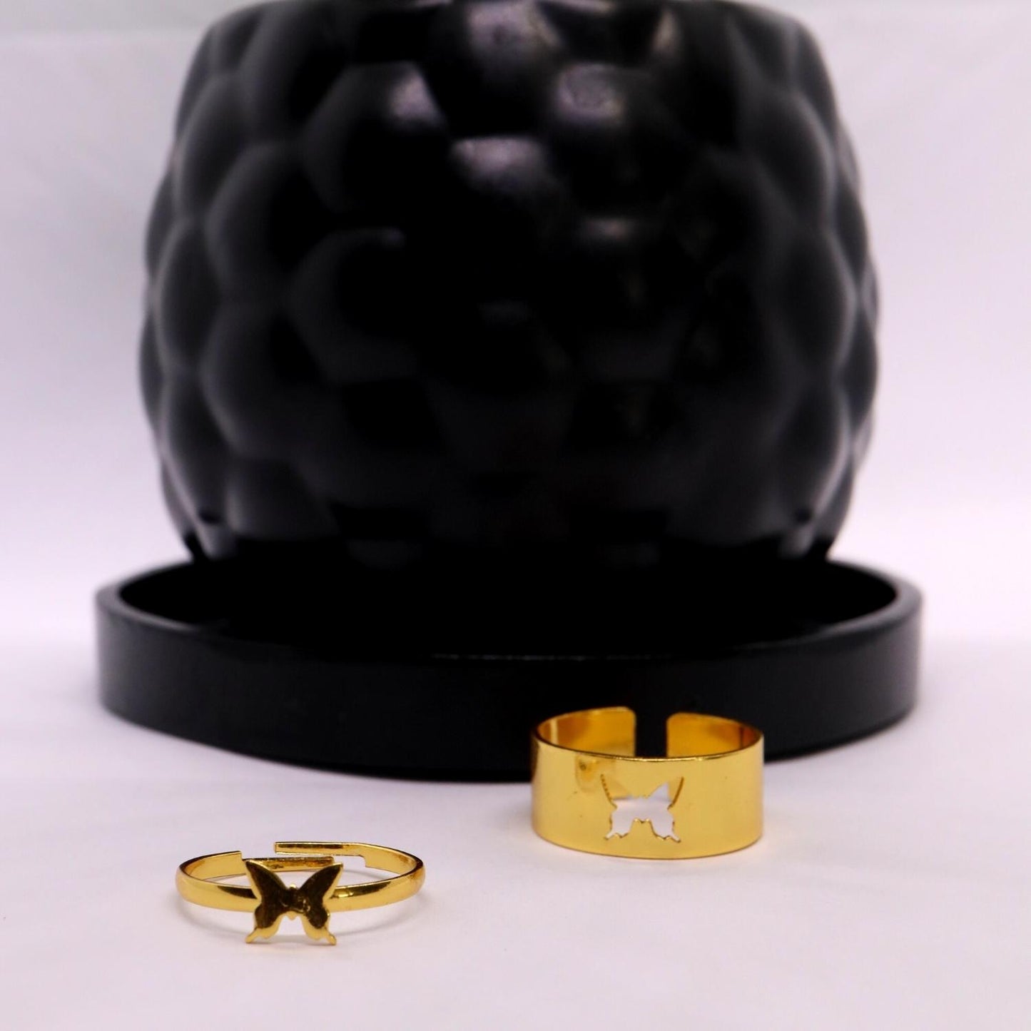 Bague d'amitié papillon couleur or