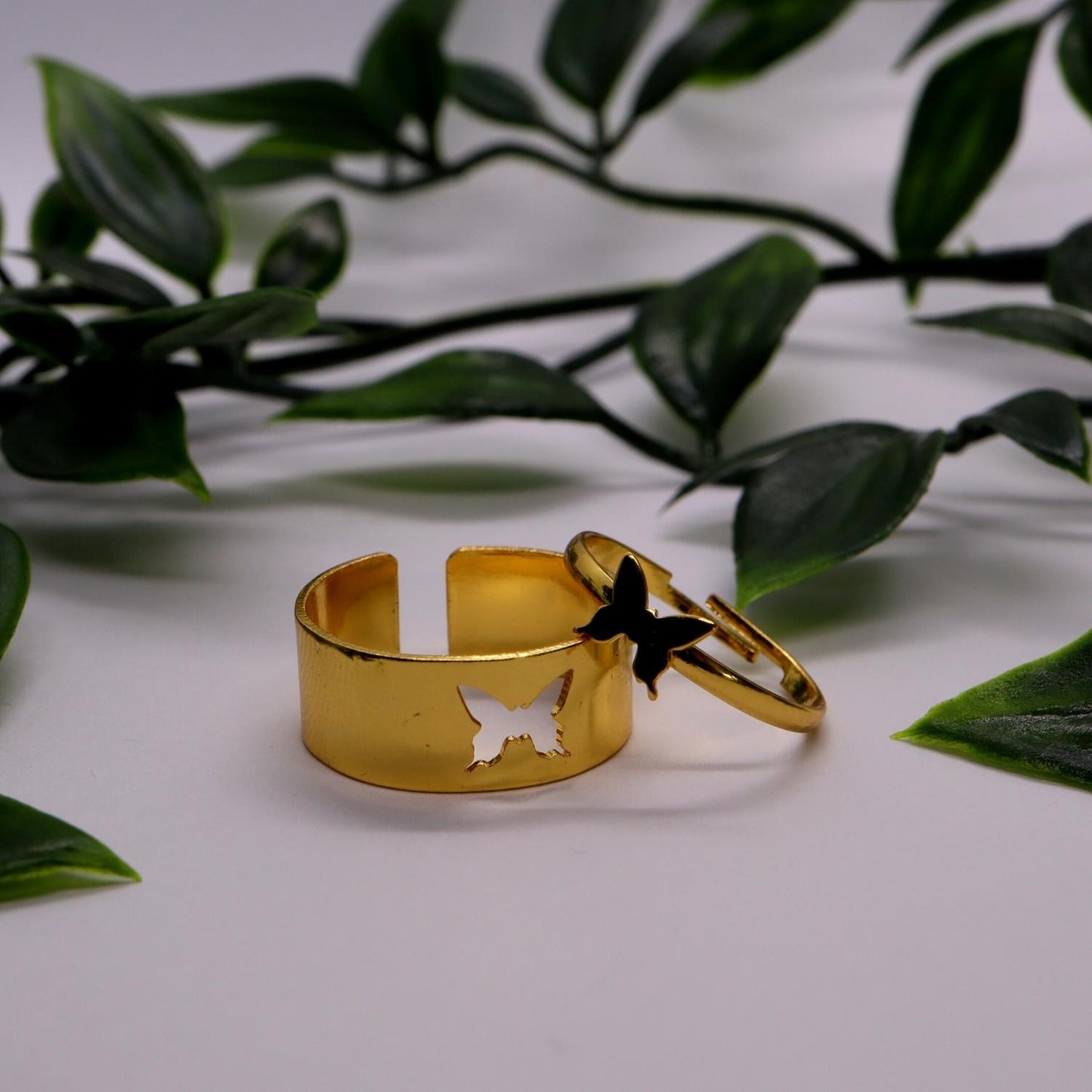 Bague d'amitié papillon couleur or